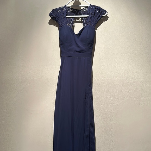 Lulus Navy Blue Formal Dress - Picture 1 of 1